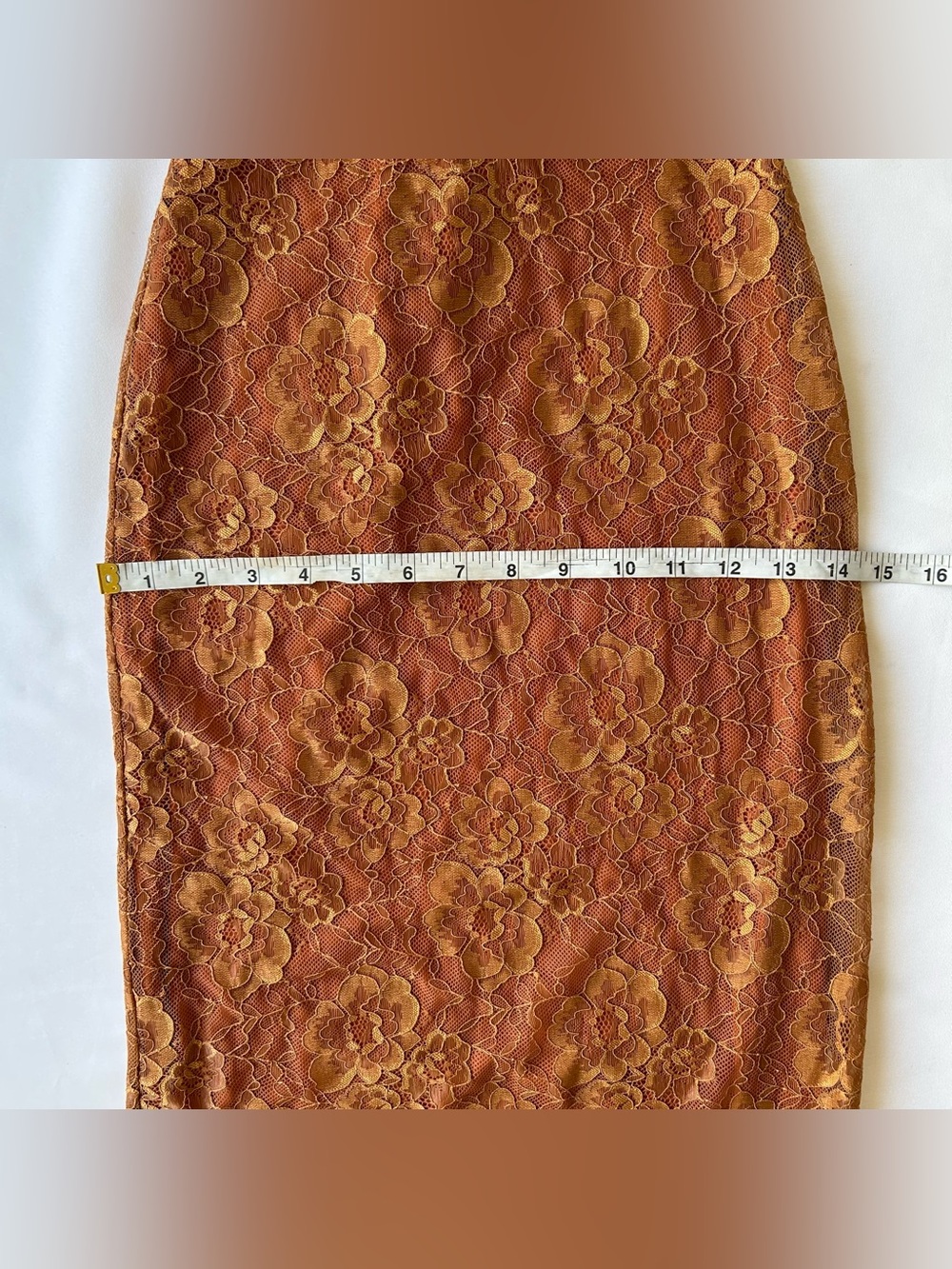 ASOS Rust-Orange Lace Halter Slip Dress - Picture 4 of 10